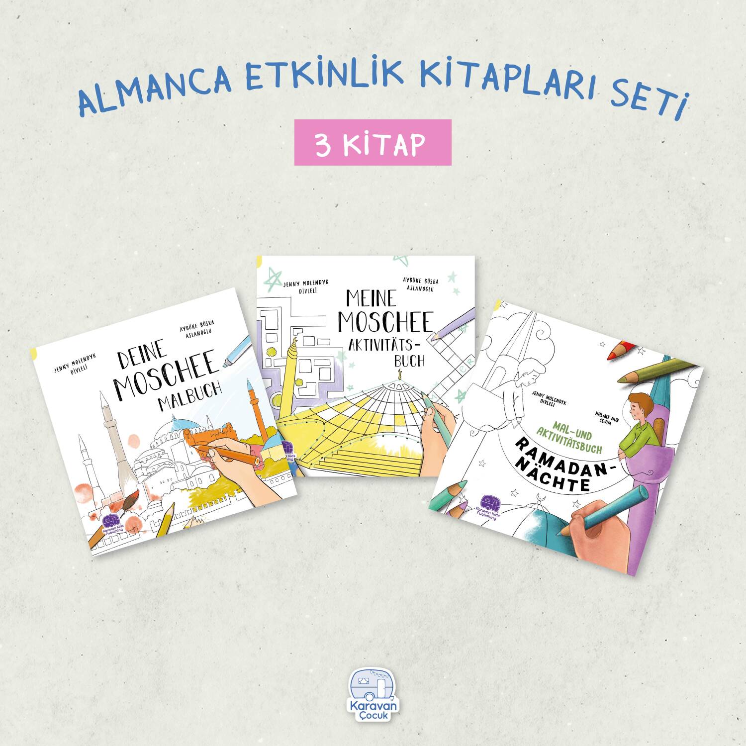 Almanca Etkinlik Kitapları Seti (3 Kitap) Jenny Molendyk Divleli - 1