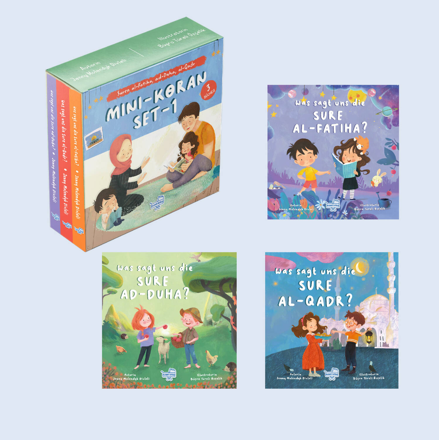  Almanca Mini Meal Seti 1 (3 Kitap) (Mını Koran Set-1) - 1