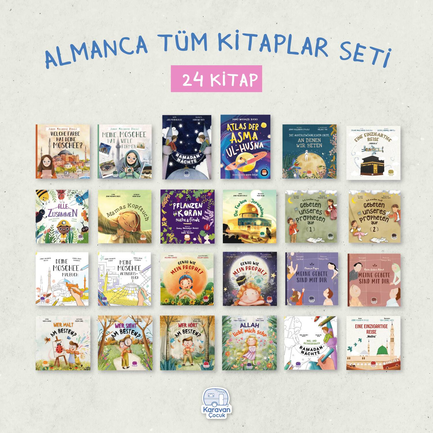 Almanca Tüm Kitaplar Seti, (24 Kitap) - 1