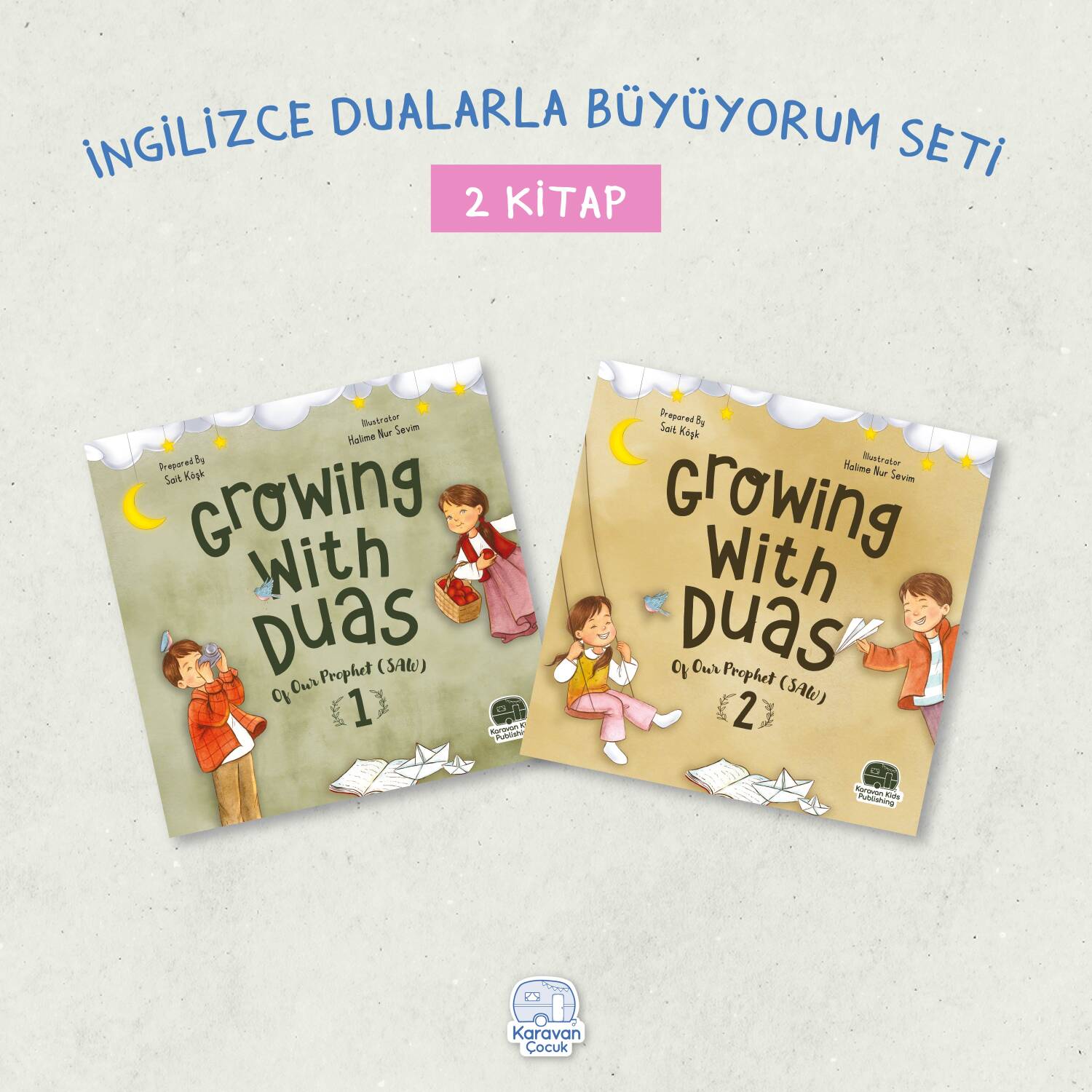 İngilizce Dualarla Büyüyorum Seti (2 Kitap) - 1