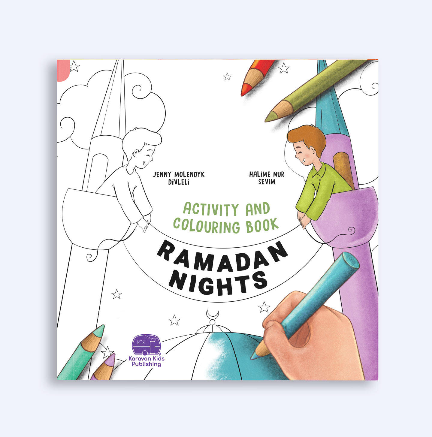 İngilizce Etkinlikli Boyama Kitabı Ramazan Geceleri, Ramadan Nights Activity And Colouring Book, Jenny Molendyk Divleli - 1