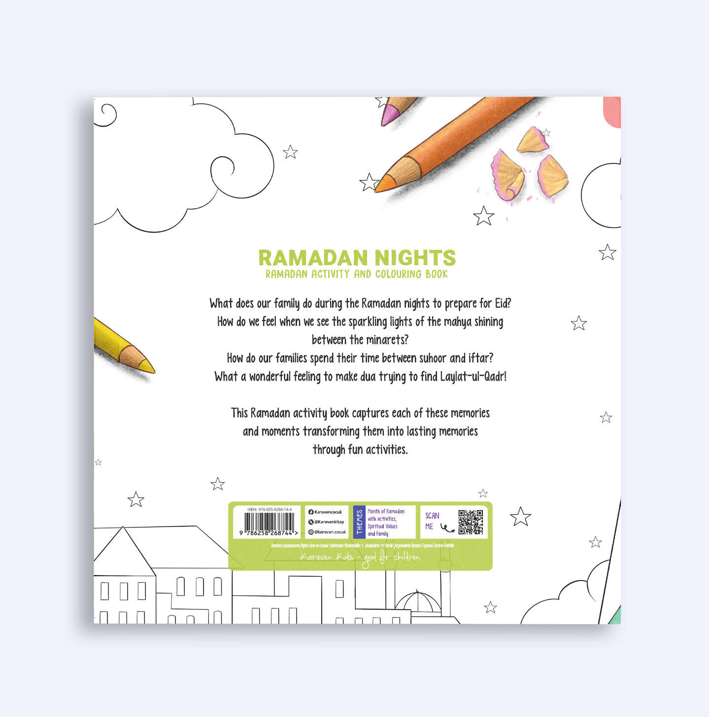 İngilizce Etkinlikli Boyama Kitabı Ramazan Geceleri, Ramadan Nights Activity And Colouring Book, Jenny Molendyk Divleli - 2