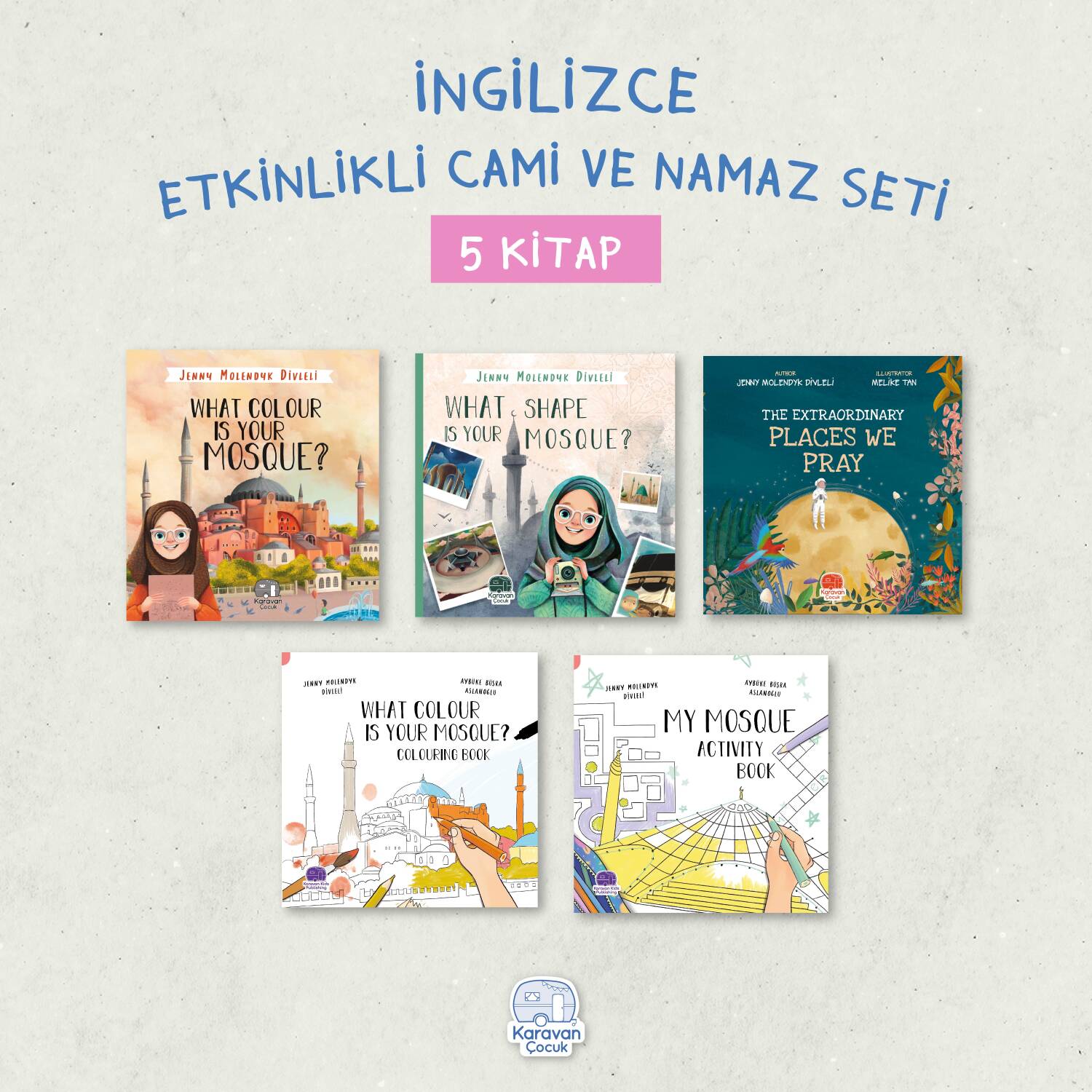 İngilizce Etkinlikli Cami ve Namaz Seti (5 Kitap) - 1